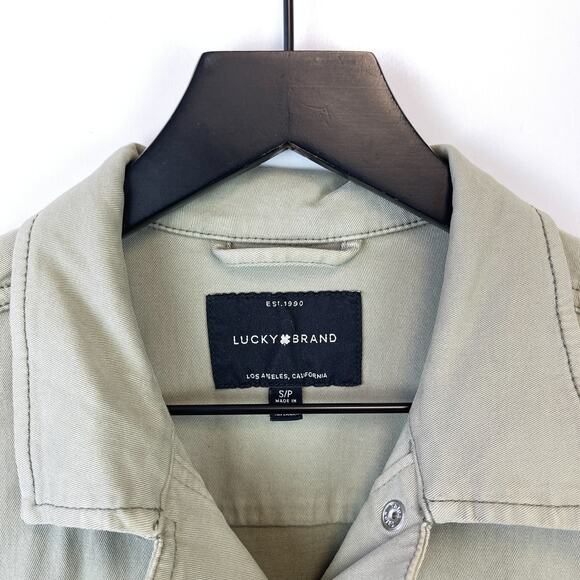 Lucky Brand Womens Size S Lightweight Cotton Chore Jacket Green - Picture 5 of 10